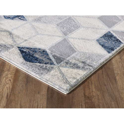 Corrigan Studio® Jenifry Geometric Gray Area Rug & Reviews Wayfair